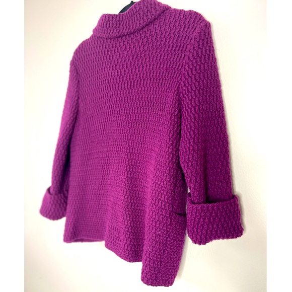 Vintage Purple Chunky Knit Sweater - Picture 4 of 8
